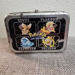 Vintage Pokemon Collectors  Mystery Tin box 1999 Nintendo
